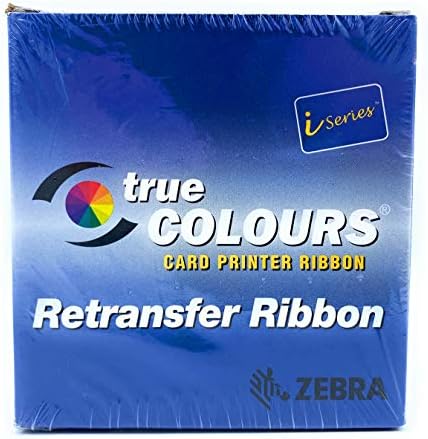 Zebra 800012-480 Cores verdadeiras Iseries YMCKK Ribbon colorida para impressoras de cartão de retransferência da série ZXP 8 e 9. 500 impressões.
