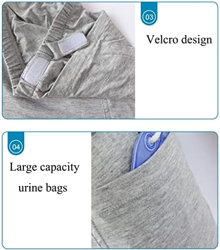 Calças de cuidados com roupas de roupas de cama de deficiência de paralisia idosa de roupas íntimas calças de urina de urina