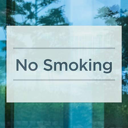 CGSIGNLAB | Não fumando -Areta -petróleo Clear Window Afilação | 30 x20