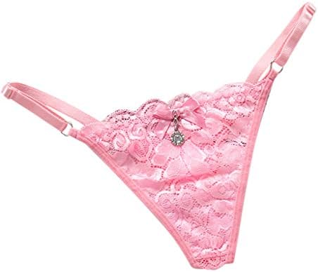 Calcinha de acabamento de renda msaikric para mulheres sexy string sem lingerie garotas de renda sem costura line tira