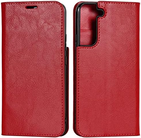 Case Ltlghyl para Samsung Galaxy S22/S22+/S22 Ultra, carteira de couro genuíno vintage Slot para o chuteiro Flip Flip