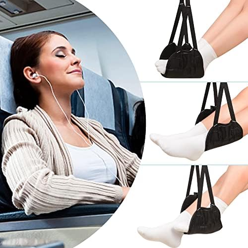 Nillcs Airplane Festrest - Acessórios de viagem - Hammock portátil para os pés para trem de ônibus de vôo para casa