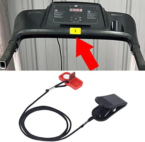 VBESTLife Treadmill Securch, 2pcs Treadmill Switch Stop Stop Stop Magnet Clipe de segurança Titro