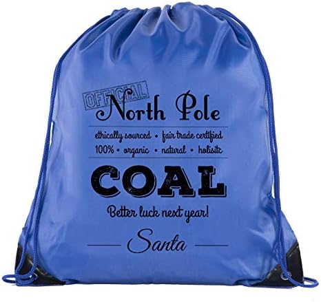 Bolsa oficial de fila de carvão do Polo Norte, mochila de Natal, sacolas de presente de Papai Noel!