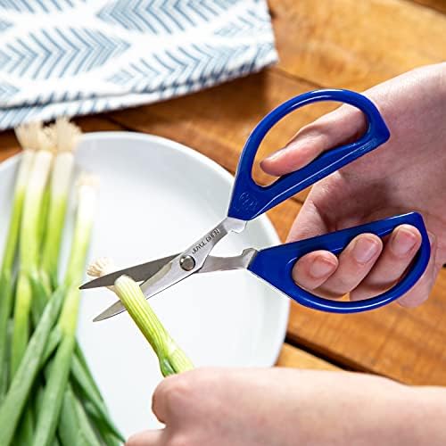 Joyce Chen Red Red Handles de tesoura ilimitada original da cozinha, Pack-1 e 51-0621, tesoura ilimitada, 6,25 polegadas, azul