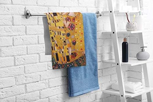 Toalhas de mão Ofloral algodão panos de algodão Gustav Klimts O beijo pintura a óleo arte confortável Super-absorvente