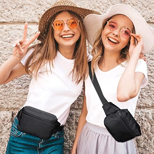 Llywcm Fanny Packs for Women - Belt Bag for Women - Fanny Pack Sacos Crossbody - Black Fanny Pack com alça ajustável,