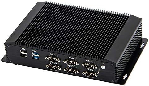 Hunsn Industrial PC, Mini Computerless, IPC, Windows 11 ou Linux Ubuntu, 4G, Wol, Watchdog suportado, Intel Core i5 4200U, IM05, 2 x