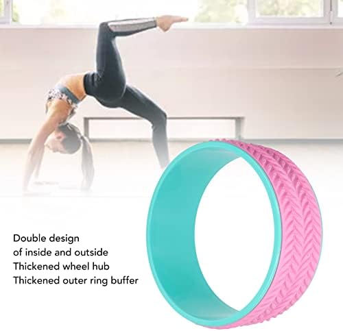 Roda Fafeicy Yoga, 12,6 x 4,7 x 12,6in Core fortalece o rolo reutilizável macio da roda de massagem para corrigir a postura, liberação miofascial