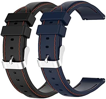 Meiruo 20mm Silicone Sport Strap Band para Garmin Forerunner245/Forerunner 645/Vivomove 3/Vivoactive 3/Samsung Galaxy Watch