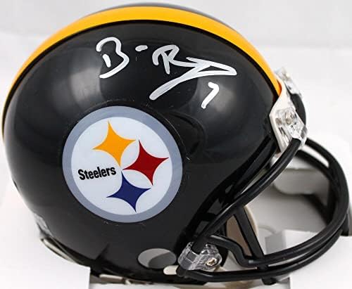Ben Roethlisberger autografou o Pittsburgh Steelers Mini Capacete - Fanáticos - Mini Capacetes Autografados da NFL