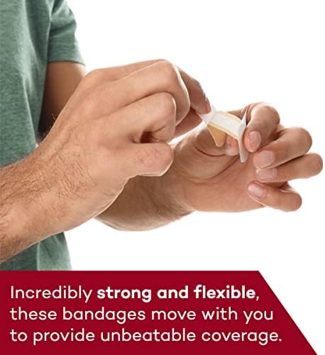 Dealmed Fabric Oval Bandagens adesivas flexíveis-100 bandagens de contagens com almofada antiaderente, látex livre de feridas