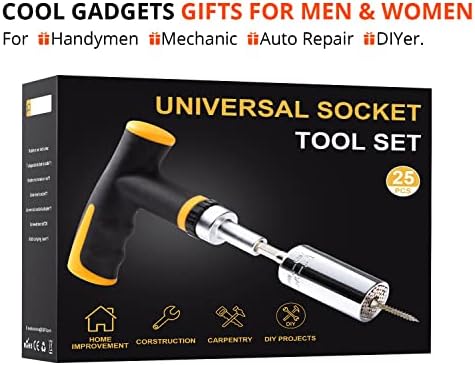 Presente do Dia dos Pais para o Dad Universal Super -Socket Tool Set, Gadgets Cool Gadgets para homens marido Handyman, com