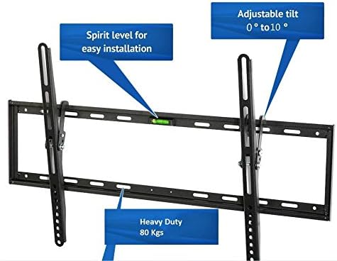 CK Global de suporte de parede de TV de baixo perfil com suporte de espírito com nível de espírito integrado para TV LG Modelo de 43 polegadas: 43LJ5000.