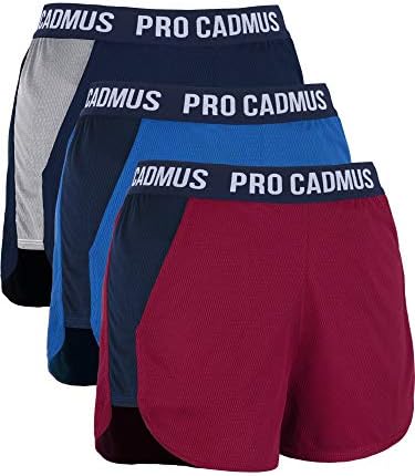 Lazer de malha feminina de Cadmus shorts w bolsos
