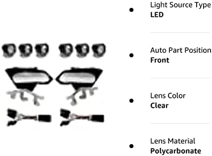 Baja Designs Spot Spot/Wide Currening LED/Kit de luz de farol a laser compatível com Can-Am X3