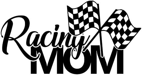 Racing Mom Sports Vinyl Decalque de 6 polegadas