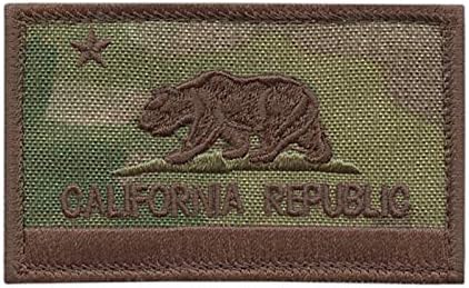 Bandeira do Estado da Califórnia Multicam OCP USA Exército Moral Tactical Hook Cap Patch