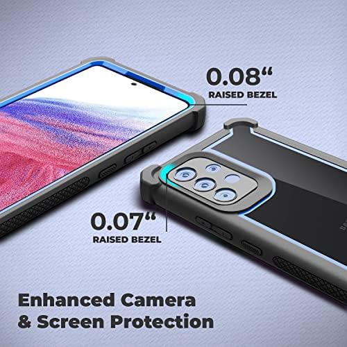 Caso K -Self para a caixa Samsung Galaxy A53 5G com protetor de tela de vidro temperado de 9h e vidro de lente, híbrido de