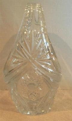 Cesta de cristal cesta de vidro de corte vintage 12,5 h