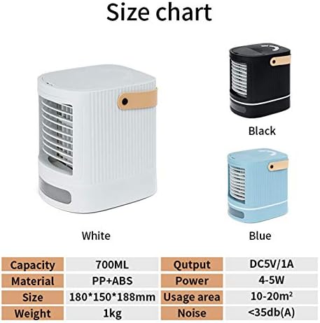 Liliang- Air Condicionador de ar condicionado refrigerador de ar portátil, fã de mini ar condicionado pessoal, refrigeradores evaporativos