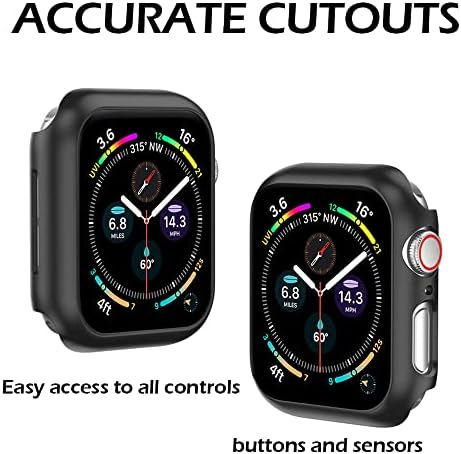 Rosaui para Apple Watch Series 7 41mm Capa de caixa, 2 pacote IWATCH CASE COMPRIMENTO DE PROTEÇÃO DE PROTEÇÃO DO