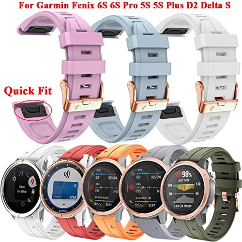 Pulseira JWTPro de pulseira de 20 mm para Garmin Fenix ​​7S Smart Watch Band Fenix ​​5S 6S 6S Pro EasyFit Redunda Liberação Pulseira