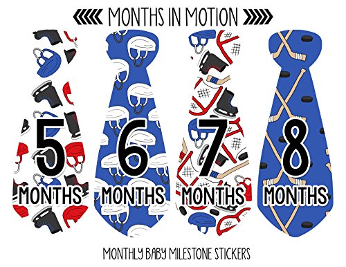 Meses em movimento Monthly Baby Tie Stickers - Mês Mês Milestone Gcoecta Stick - adesivo do mês - Prop de foto infantil