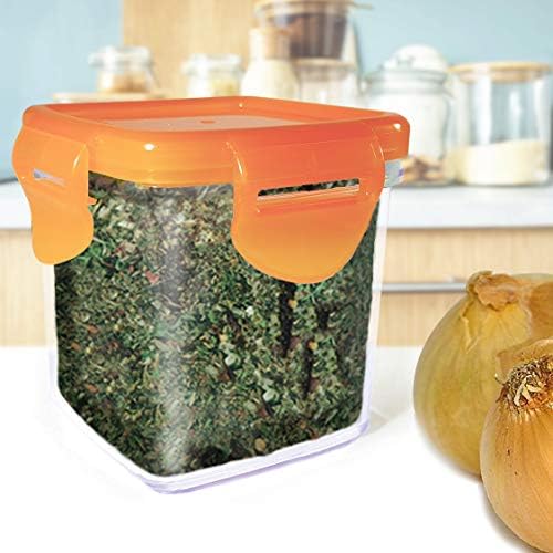 Contêiner transparente de nutrichopper 2 pacote com tampa de travamento hermético, lava-louças Safe, acrílico transparente de grau