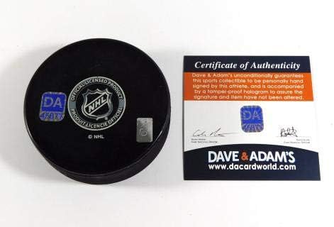 Brian Engblom assinou o hóquei da NHL Sovevenir Puck Canadiens Dave & Adam's Auto - Autografado NHL Pucks