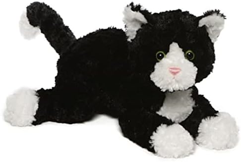 Gund Sebastian Tuxedo Kitten Plush Toy, CAT Premium Backed Animal para idades de 1 ou mais, preto/branco, 14 ”