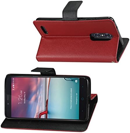 Capa de telefone celular de Reiko para ZTE Warp 4G - vermelho