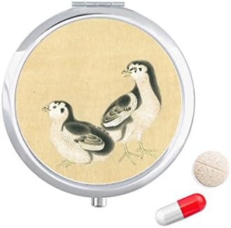 Garotas para alimentação Figura Figura Chinesa Pintura Cague Pocket Pocket Medicine Storage Dispensador de contêiner
