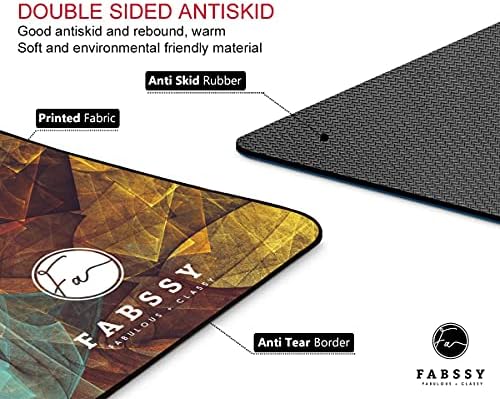 Fabssy 6mm Modern Art Designer Series Anti Skid TPE Yoga Mat com bordas anti -lágrimas e bolsa de transporte transparente de qualidade premium para homens, mulheres e crianças com logotipo de marca impressa. Extra