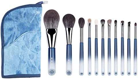 Brush de maquiagem de noz-11pcs escovas de maquiagem suaves-fosméticos de ferramentas de caneta-pó de canetas de canetas