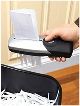 MJWDP portátil portátil Ferramenta de corte de triturador Capacidade movida a bateria 2L Mini Cutter de papel para faturas de escritório Fotos de papel