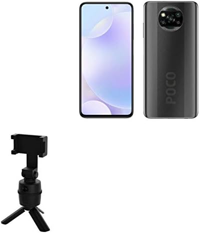 POCO X3 NFC Stand and Mount, BoxWave® [suporte de selfie pivottrack] Rastreamento facial Montagem de suporte para pivô para POCO X3 NFC - Jet Black