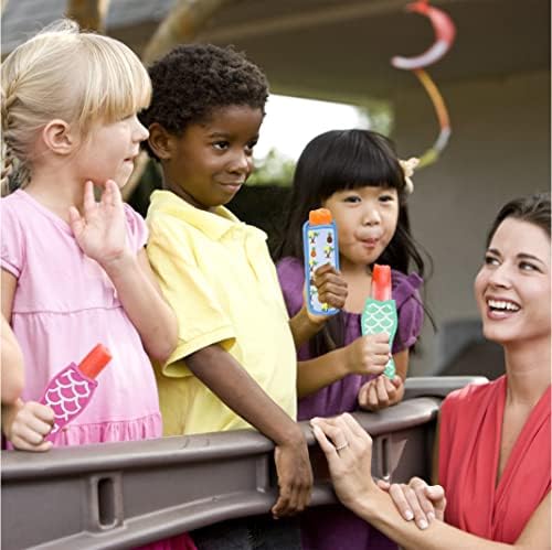 10 peças Popsicle suportes, mangas de gelo para tubos de iogurte bares de suco, suportes de picolé de gelo laváveis ​​reutilizáveis ​​para crianças