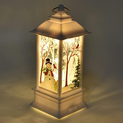 Lanterna do boneco de neve do WNSC, LED LEVEL PORTABLE LANTERNS PVC PVC com gancho para casa para o Natal