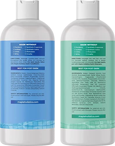 Após o shampoo de natação e o conjunto de condicionadores - shampoo e condicionador de cloro para nadadores com