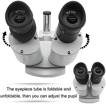 Liruxun 10X-20X-30X-40X Microscópio estéreo binocular Industrial iluminado com ocular para reparo de reparo PCB Inspeção