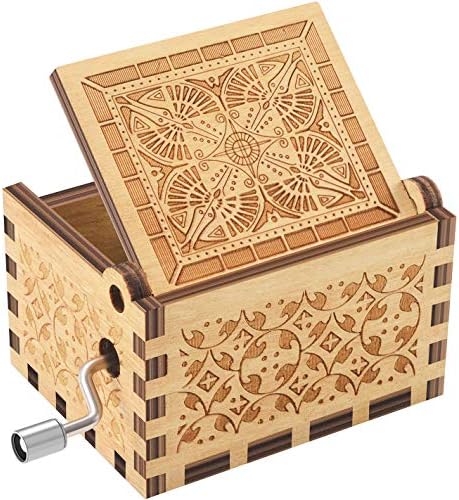 Caixa de música de madeira ukebobo - Melhor caixa de música do mundo - presentes para tio - 1 conjunto
