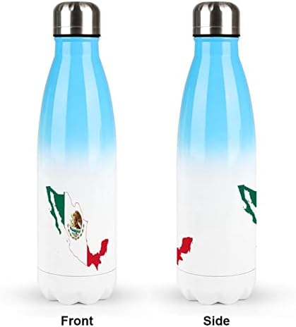 Mapão de bandeira do México 17oz Sport Water Bottle Bottle Stainless Acele A vácuo isolado em forma de cola reutilizável frasco esportivo