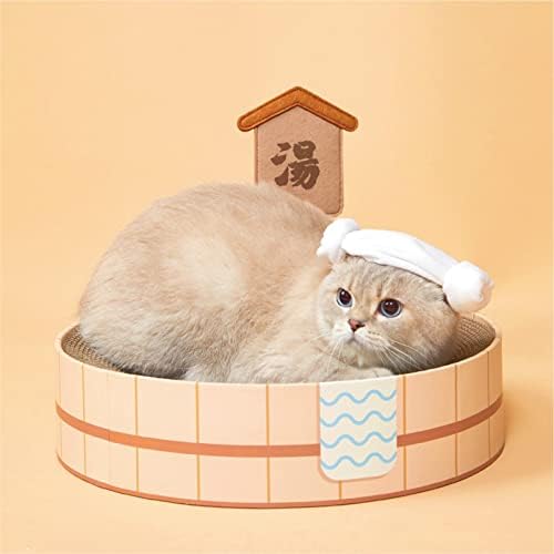 Ｋｌｋｃｍｓ Cama de barriga de barracão de gatos, gatos internos para treinar um ninho de brinquedo de brinquedos corrugados bloce, pequenos