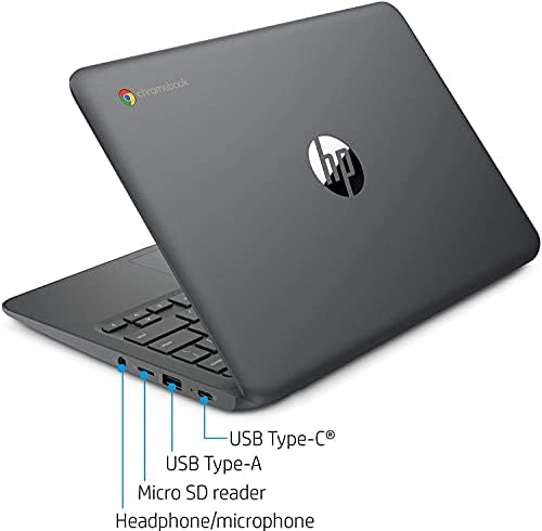 HP 11.6 Chromebook, Intel Celeron N3350 Dual-Core, Intel HD Graphics 500, Memória de 4 GB de Memória de 32 GB de Flash
