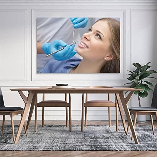 BLUDUG Dental Office Poster Tratamento Dental Poster Decoração Dental Decoração Pintura Poster de Arte de Parede para Quarto Decoração de Livro24x36inch