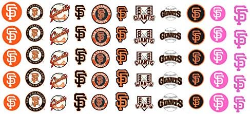 Equipe de esportes da California San Francisco Nail Art Decalques de beisebol - Qualidade do salão!
