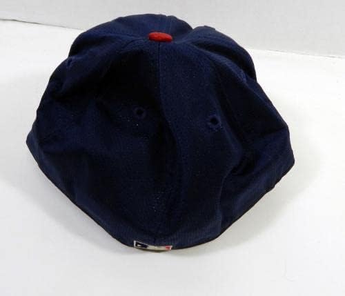 1991-99 Atlanta Braves Otis Nixon 1 Jogo usado Navy Hat 7.375 DP22811 - jogo usado com chapéus MLB