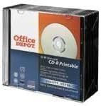 Departamento de escritório 10 pacotes de 52x, 700 MB, 80 min. CD-R Blank Disc's, jato de tinta imprimível CD-R