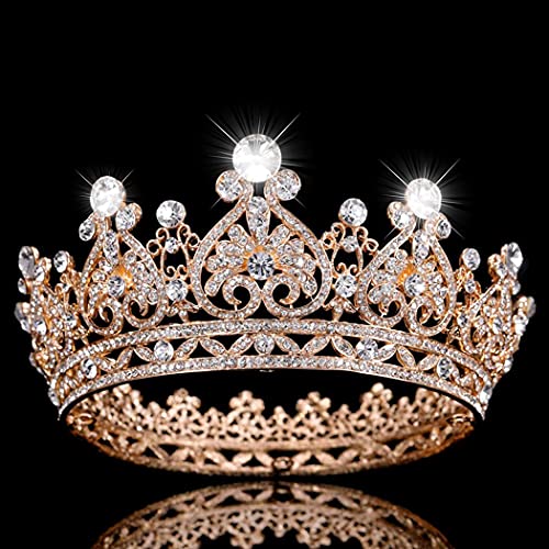 Nodg Gold Crowns for Women Bride Princess coroas tiaras e coroas para mulheres elegantes coroas femininas bandanas de casamento